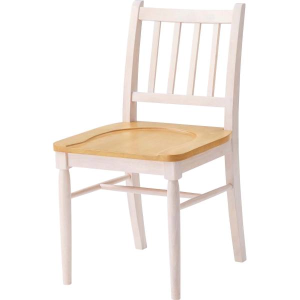  東谷 東谷 VET-220WH ダイニングチェア ホワイト メーカー直送 代引不可 北海道沖縄離島不可