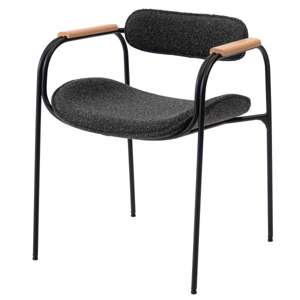  東谷 東谷 TEC-86DGY アームチェア ダークグレー メーカー直送 代引不可 北海道沖縄離島不可