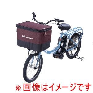 川住製作所 Keia 川住製作所 KW-557WR 2段式ワイド前カゴカバー デニム ワインレッド