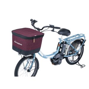 川住製作所 Keia 川住製作所 2段式前カゴカバー デニム ワインレッド KW-555WR