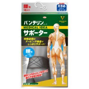 興和 Kowa バンテリン コーワ サポーター 腰用 大きめサイズ ブラック