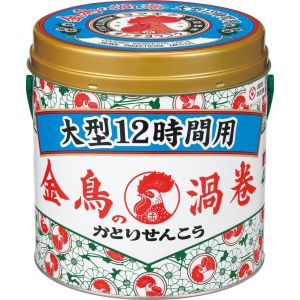 大日本除虫菊 金鳥 KINCHO 金鳥 金鳥の渦巻 大型 12時間用 40巻 缶