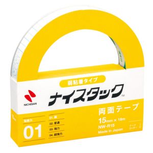 ニチバン NICHIBAN ニチバン NW-R15 両面テープ ナイスタック リムカ 弱粘着仮止め用 15mx18m