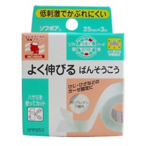 ニチバン NICHIBAN ニチバン ソフポア 25mm×3m サージカルテープ