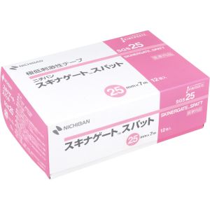 ニチバン NICHIBAN ニチバン 極低刺激性テープ スキナゲート スパット SGS25 25mm×7m 12巻入