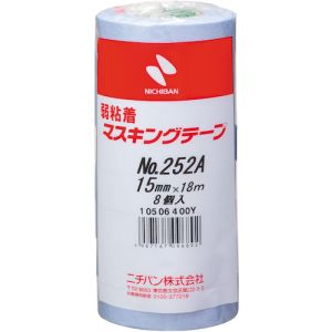 ニチバン NICHIBAN ニチバン 252AH-15 弱粘着マスキングテープ252AH 15mmX18m 8巻/PK