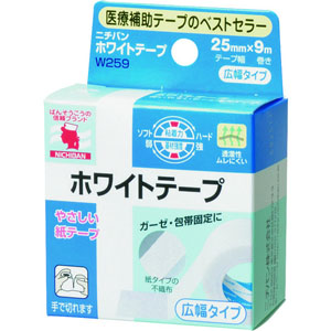 ニチバン NICHIBAN ニチバン ホワイトテープ 25mm×9m W259