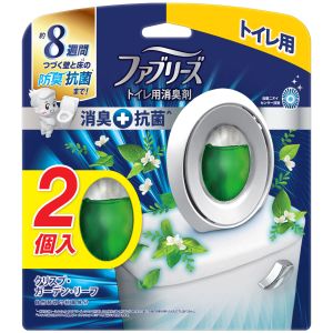 P&G P&G ファブリーズ W消臭 トイレ用消臭剤 消臭+抗菌 クリスプ ガーデン リーフの香り 2個パック