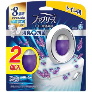 P&G P&G ファブリーズ W消臭 トイレ用消臭剤 消臭+抗菌 フレッシュ クリーン ラベンダーの香り 2個パック