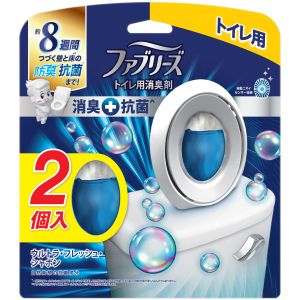 P&G P&G ファブリーズ W消臭 トイレ用消臭剤 消臭+抗菌 ウルトラ フレッシュ シャボンの香り 2個パック