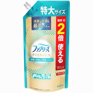 P&G PG ファブリーズ W除菌 消臭 PREMIUM 清潔なランドリーの香り つめかえ用 特大サイズ 640mL