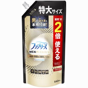 P&G PG ファブリーズ W除菌 消臭 MEN PREMIUM クールアクアの香り つめかえ用 特大サイズ 640mL
