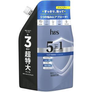 P&G P&G h&s エイチアンドエス 5in1 クールクレンズ シャンプー つめかえ用 超特大サイズ 850g