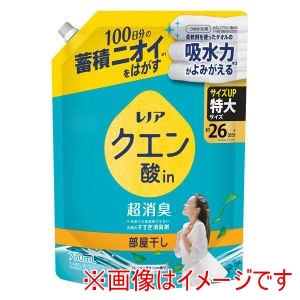 P&G P&G レノア クエン酸in超消臭 部屋干し フレッシュグリーンの香り つめかえ用 特大サイズ 730ml
