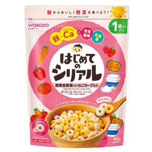 アサヒ 和光堂 和光堂 はじめてのシリアル 緑黄色野菜とイチゴヨーグルト 40g