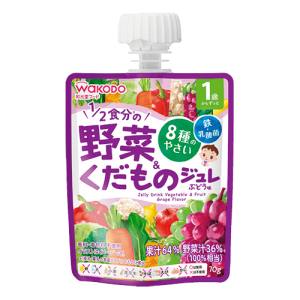 アサヒ Asahi アサヒ 1歳からの マイジュレドリンク 1/2食分野菜 & くだもの ぶどう味 70g