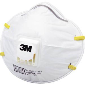 スリーエム 3M スリーエム 3M 8812J DS1 使い捨て式防じんマスク 10枚入り 排気弁付き
