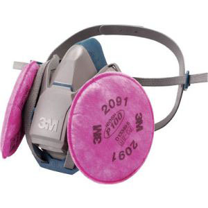 スリーエム 3M スリーエム 3M 6500QL/2091-RL3L 取替式防じんマスク 6500QL/2091-RL3 Lサイズ