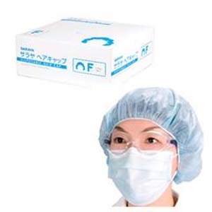 サラヤ SARAYA サラヤ 51112 ヘアキャップ ブルー 100枚入