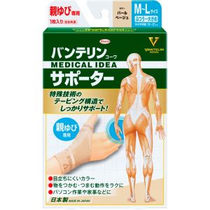 興和 Kowa 興和 バンテリンコーワサポーター 親ゆび専用ふつう～大きめサイズ パールベージュ