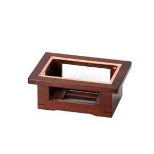 ヤマコー 用美 YAMACO ヤマコー 長角飛騨コンロ 小用 木製コンロ 木枠 21410 用美