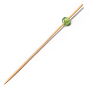 ヤマコー 用美 YAMACO ヤマコー ビーズ串 9cm 緑 50本入 21604 用美