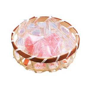 ヤマコー 用美 YAMACO ヤマコー 珍味篭 六ツ目丸 茶 22525 用美