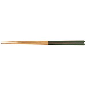 ヤマコー 用美 YAMACO ヤマコー ダイヤカット研出箸 緑 22.5cm 24915 用美