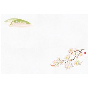 ヤマコー 用美 YAMACO ヤマコー 尺1お手元まっと 花景色 桜 100枚入 64962 用美