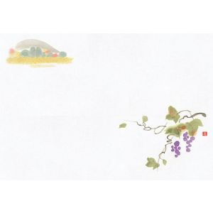 ヤマコー 用美 YAMACO ヤマコー 尺1お手元まっと 花景色 山ぶどう 100枚入 64966 用美