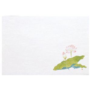 ヤマコー 用美 YAMACO ヤマコー 尺3 雲竜和紙懐石まっと枯淡 はす 100枚入 65052 用美