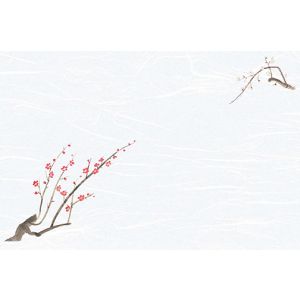 ヤマコー 用美 YAMACO ヤマコー 尺3雲竜和紙懐石まっと 枯淡 梅 100枚入 65200 用美