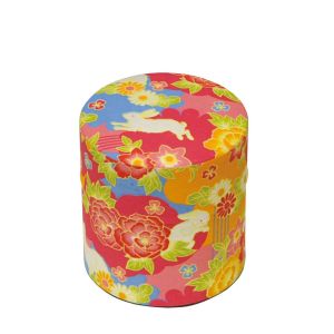ヤマコー 用美 YAMACO ヤマコー ぽッ かん 花うさぎ S 79213 用美 茶缶 茶筒 ブリキ
