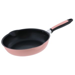 ベストコ BESTOCO ベストコ フライパン 26cm ピンク 軽わざパン ふっ素樹脂加工 IH ガス火 オール熱源対応 両口 NQ-0093 カリーノ