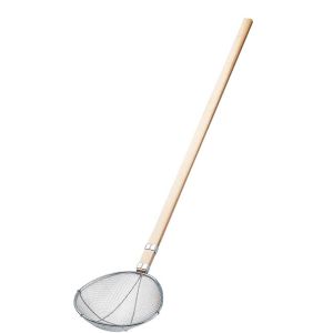 新越ワークス スリースノー 木柄 給食用 すくい網 スイノー型 特大 極荒目 2.5メッシュ 新越ワークス TS