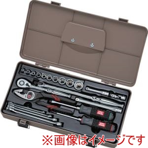 KTC 京都機械工具 KTC SK3220P 工具セット 片開きプラハードケース [22点]