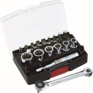 スエカゲツール SUEKAGETOOL スエカゲツール  MRG-1425S 25PC ミニリバースギア&スプラインソケットセット