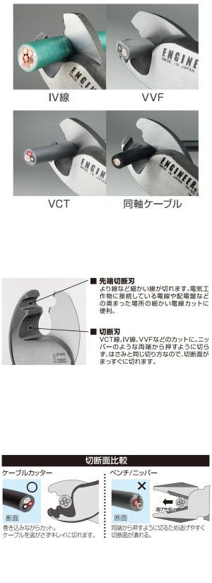  エンジニア ENGINEER エンジニア PK-50 ケーブルカッター