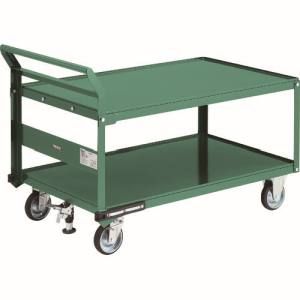トラスコ TRUSCO トラスコ PH-12RSS 鋼鉄製運搬車 1200X750 片袖2段型 ハンドル側自在タイプ プレス車 LS付 TRUSCO メーカー直送 代引不可 北海道 沖縄 離島不可