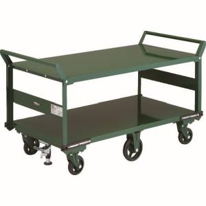トラスコ TRUSCO トラスコ OH-1L2W-6S 鋼鉄製運搬車 1400X750 両袖2段型 鋳物6輪車 S付 TRUSCO メーカー直送 代引不可 北海道 沖縄 離島不可