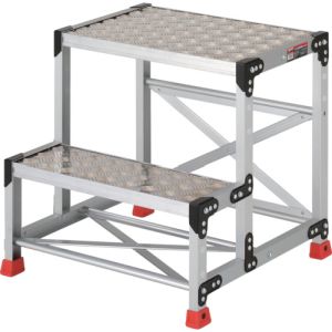 トラスコ中山 TRUSCO 作業用踏台 アルミ製・縞板タイプ 天板寸法600×400×H600 TSFC-266 メーカー直送 代引不可 北海道・沖縄・離島不可