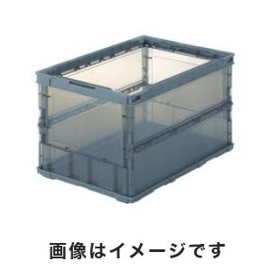 トラスコ TRUSCO トラスコ TSK-O50B BK 薄型折りたたみコンテナスケル 50L 黒 TRUSCO
