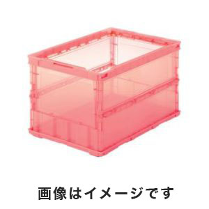 トラスコ中山 TRUSCO トラスコ TSK-O50B R 薄型折りたたみコンテナスケル 50L 赤 TRUSCO