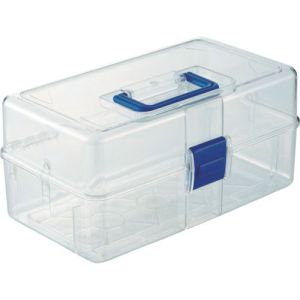 トラスコ TRUSCO トラスコ TCRBOXF 透明工具箱 中皿なし フリータイプ TRUSCO