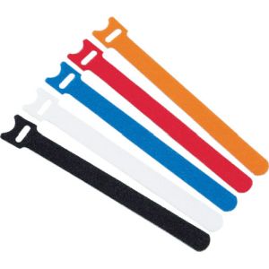 トラスコ TRUSCO トラスコ MKSH-2520-R マジックバンド 超薄型 ストラップ 20cm 赤 5本入 TRUSCO
