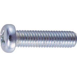 トラスコ TRUSCO トラスコ ナベ頭小ネジ ユニクロ 全ネジ M6×10 100本入 1PK B01-0610