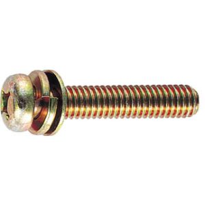 トラスコ TRUSCO トラスコ ナベ頭組込ネジ クロメートP-4 サイズM6×10 50本入 1PK B51-0610