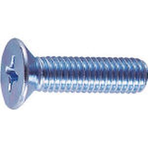 トラスコ TRUSCO トラスコ 皿頭小ネジ ユニクロ 全ネジ M6×10 100本入 1PK B02-0610