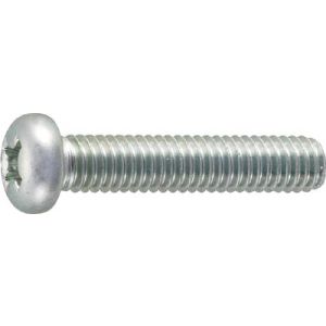 トラスコ TRUSCO トラスコ ナべ頭小ネジ 三価 白 全ネジ M3×16 148本入 1PK B701-0316