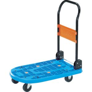 トラスコ TRUSCO トラスコ MPK-720-B 樹脂台車 カルティオ 折畳 780×490 青 メーカー直送 代引不可 沖縄離島不可